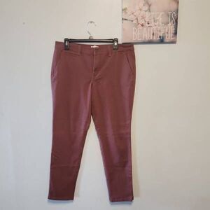 Market & Spruce Stitch Fix size 14 Red Khaki Style Casual Pants Skinny Stretch